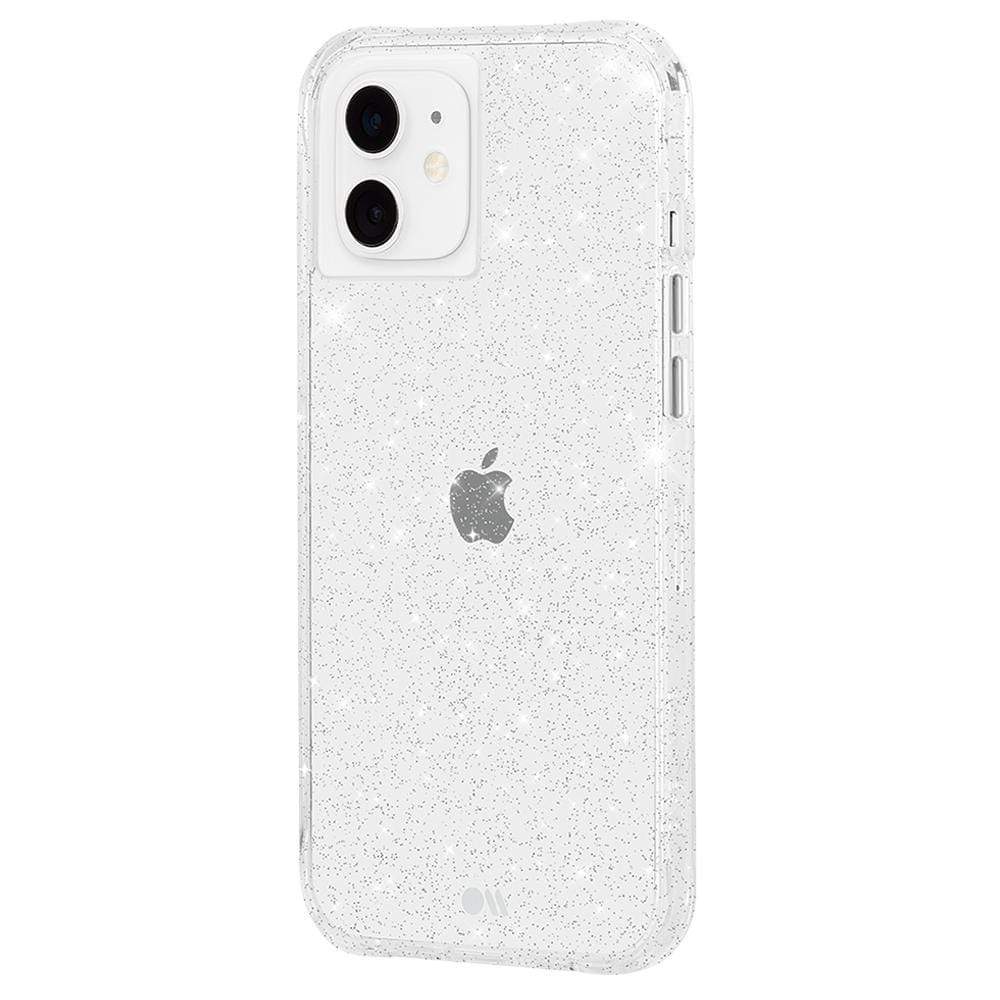 Protective sparkle case for iPhone 12 / iPhone 12 Pro. color::Clear