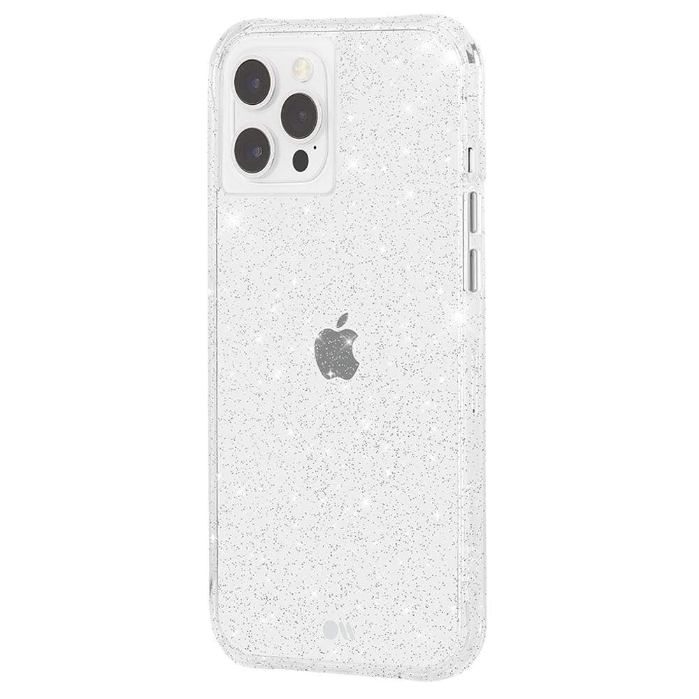 Clear, protective case with sparkles. color::Clear