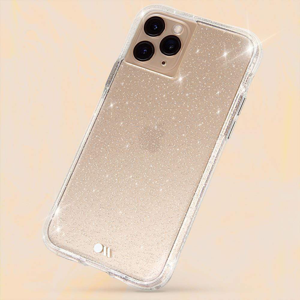 Sparkly fashion case for iPhone 12 Pro Max. color::Clear