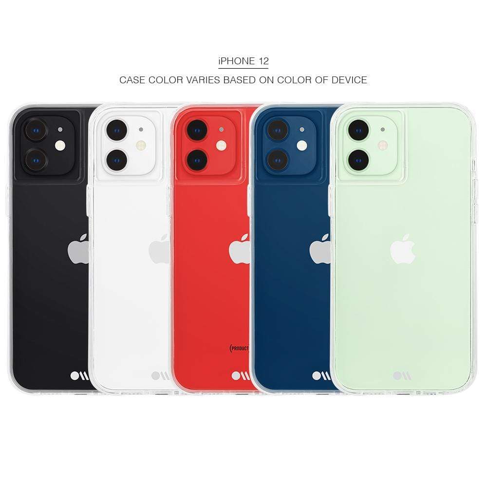 iPhone 12, case color varies based on color of device. color::Clear