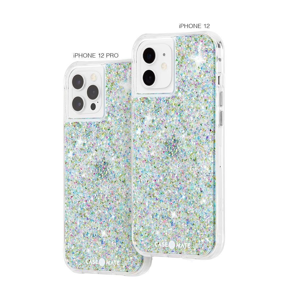 Case shown on iPhone 12 Pro and iPhone 12. color::Confetti