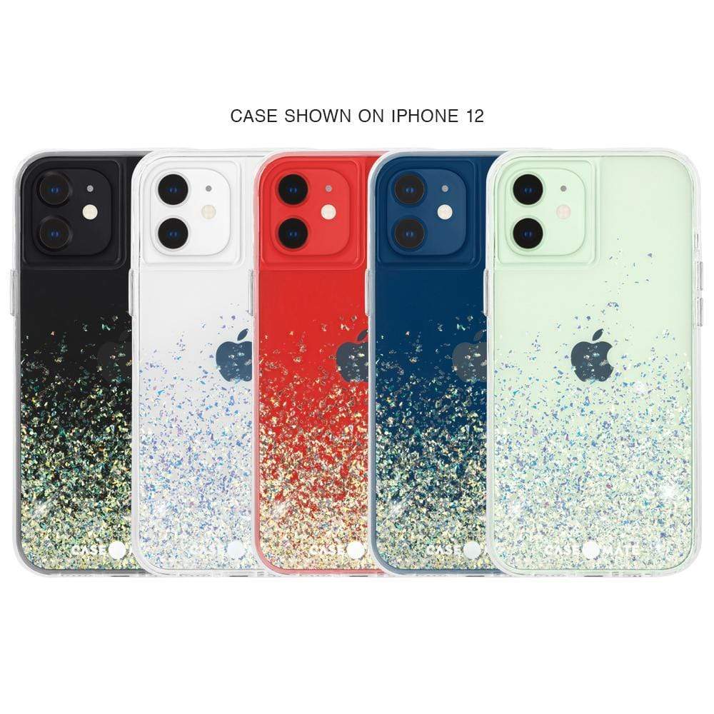 Case shown on iPhone 12. color::Twinkle Stardust