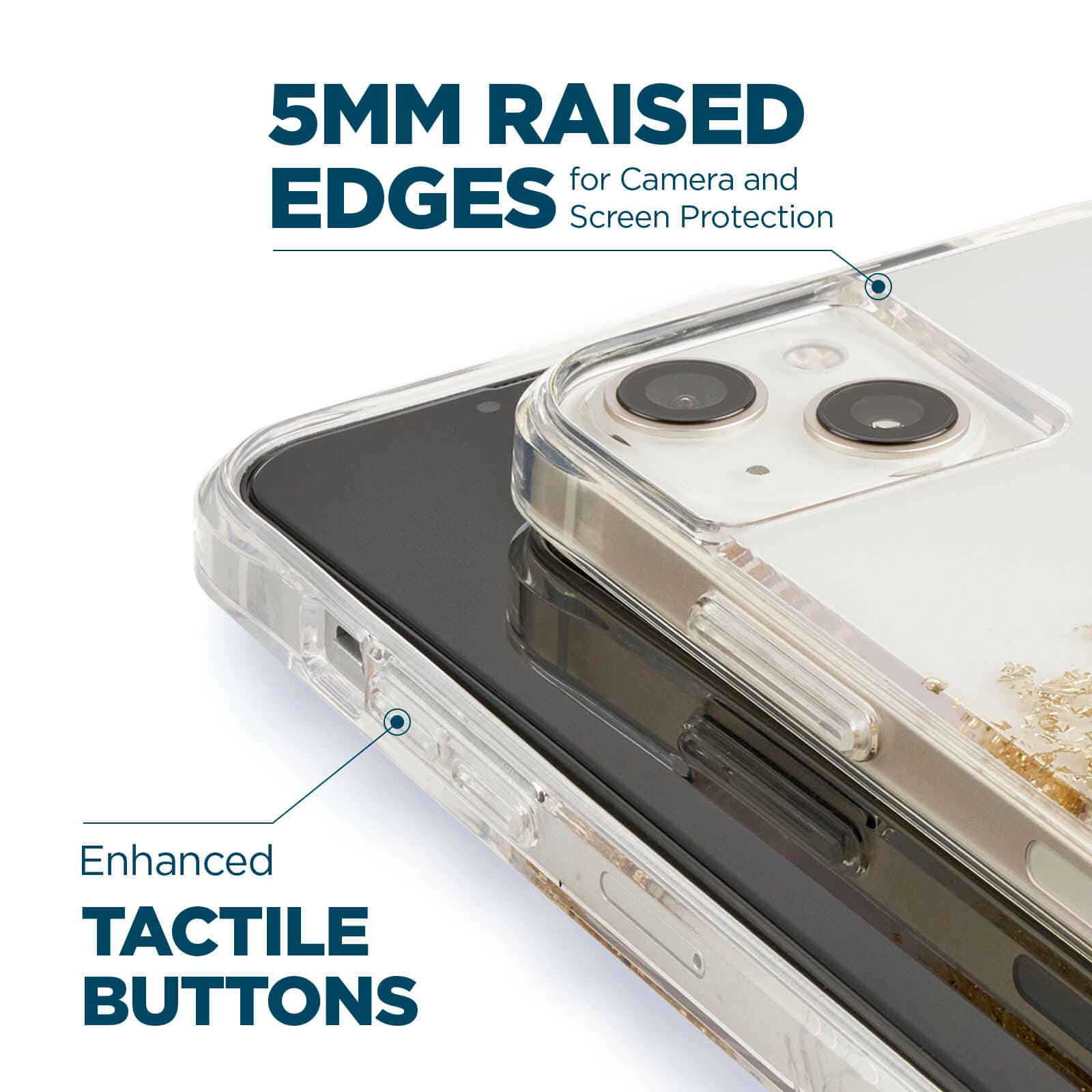 5mm raised edges for camera and screen protection. enhanced tactile buttons. color::Karat Marble