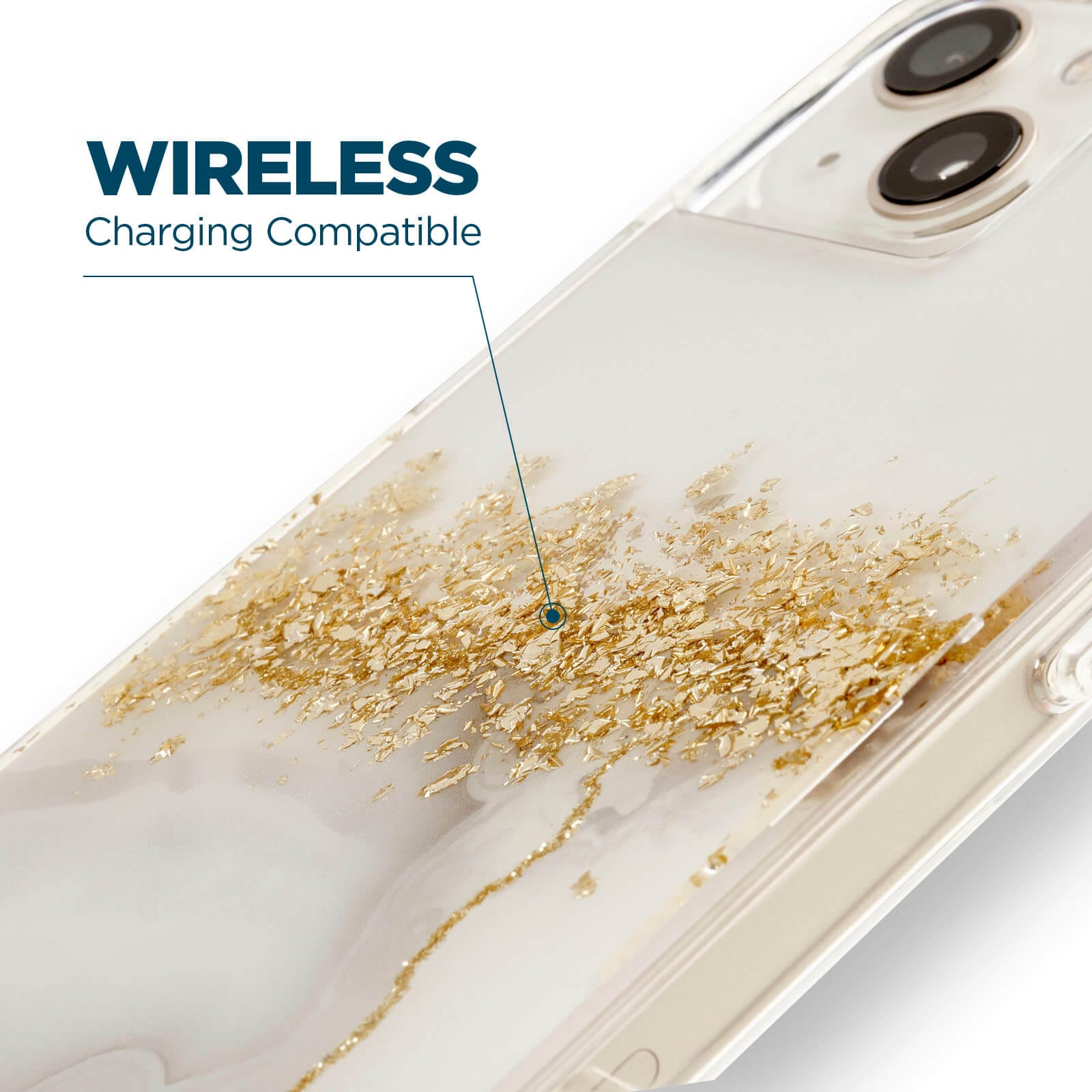Wireless charging compatible. color::Karat Marble
