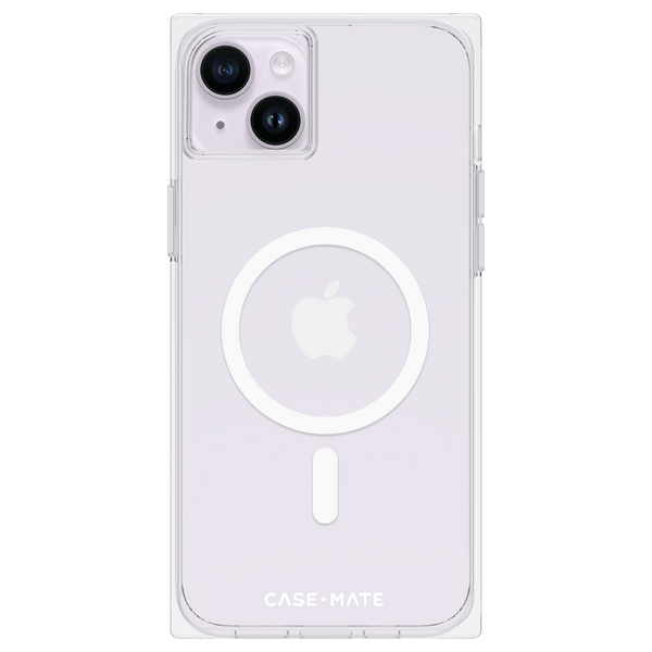 CASE-MATE BLOX Custodia Quadrata Per IPhone 13 (6,1'') - Trasparente Anti-giallo, Protezione Cadute 3m, MagSafe - 6