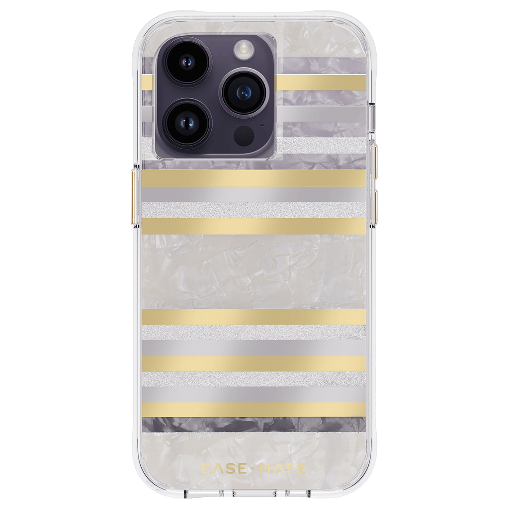 Pearl Stripes (Works with MagSafe) - iPhone 14 Pro Phone
