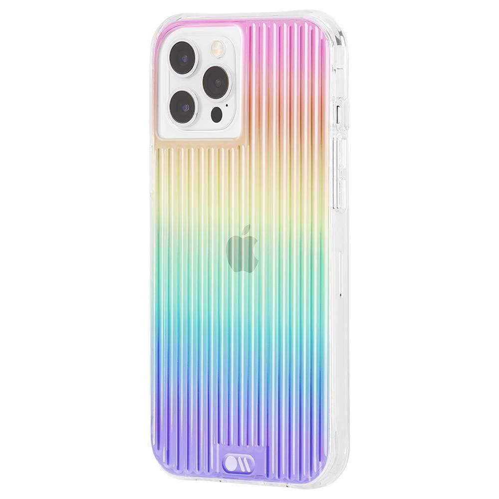 Tough groove case for iPhone 12 Pro Max. color::Iridescent