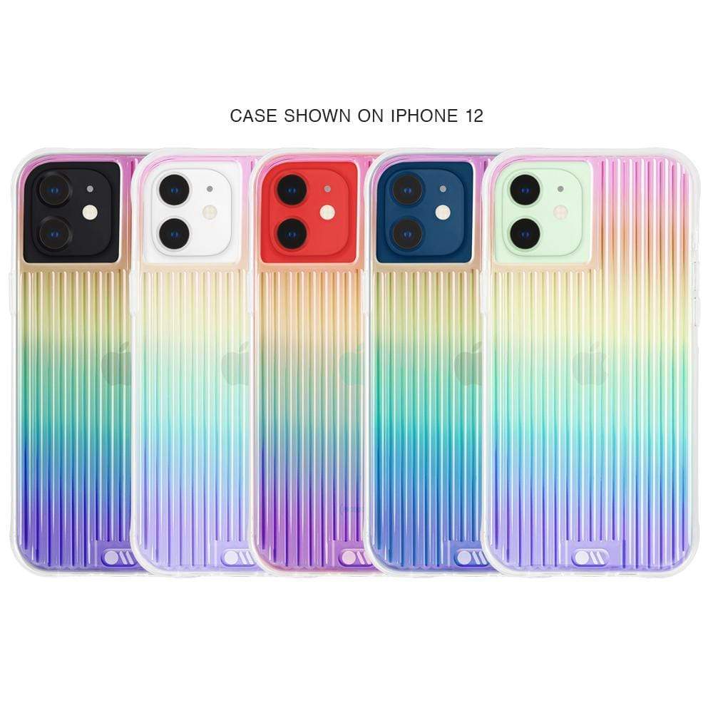 Case shown on iPhone 12. color::Iridescent