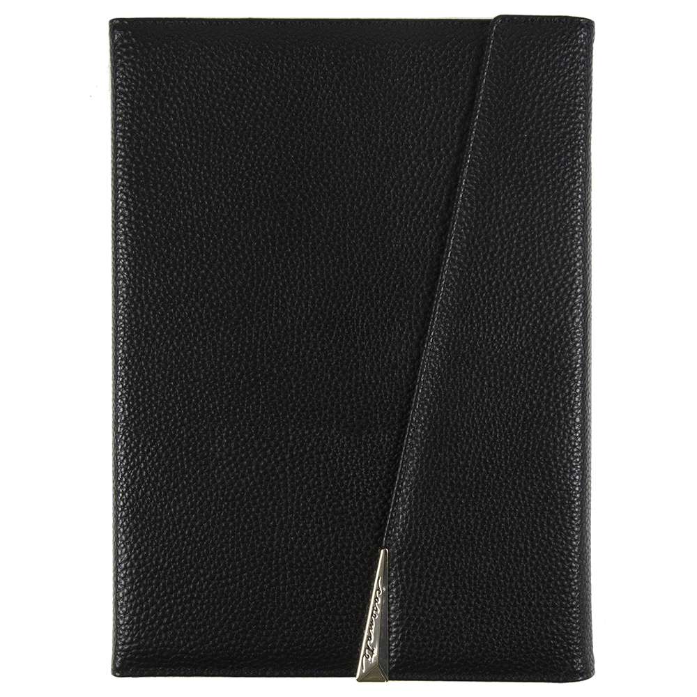Pebbled leather iPad Pro 10.5" Folio case. color::Black