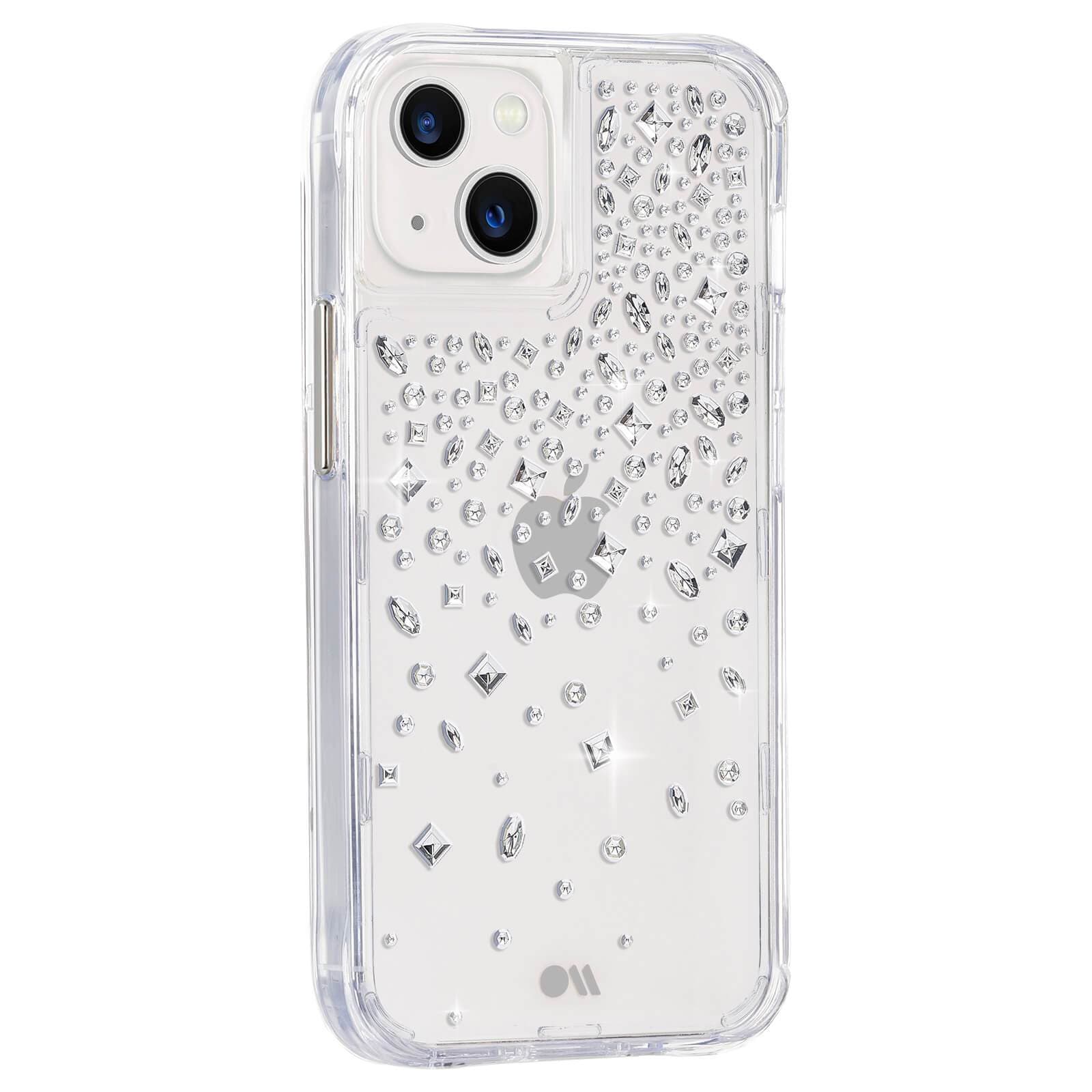 Clear case with gems embedded in. color::Karat Crystal
