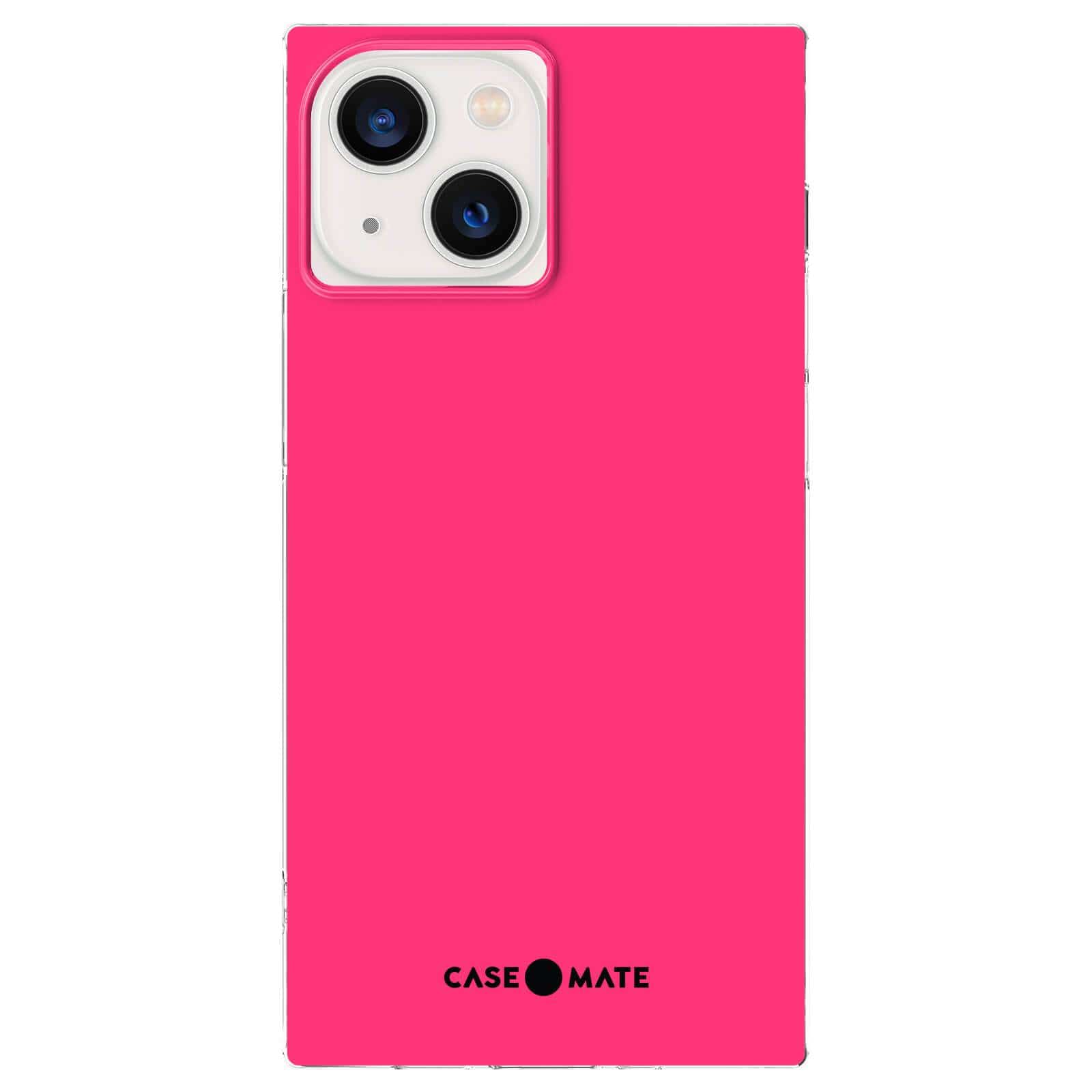 Pink LV Logo iPhone 13 Mini Clear Case