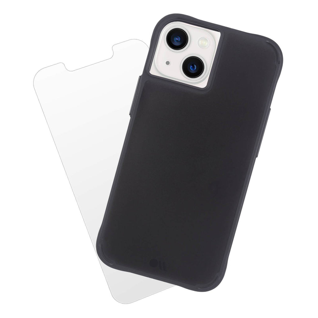 Tough Black Case + Screen Protector - iPhone 13