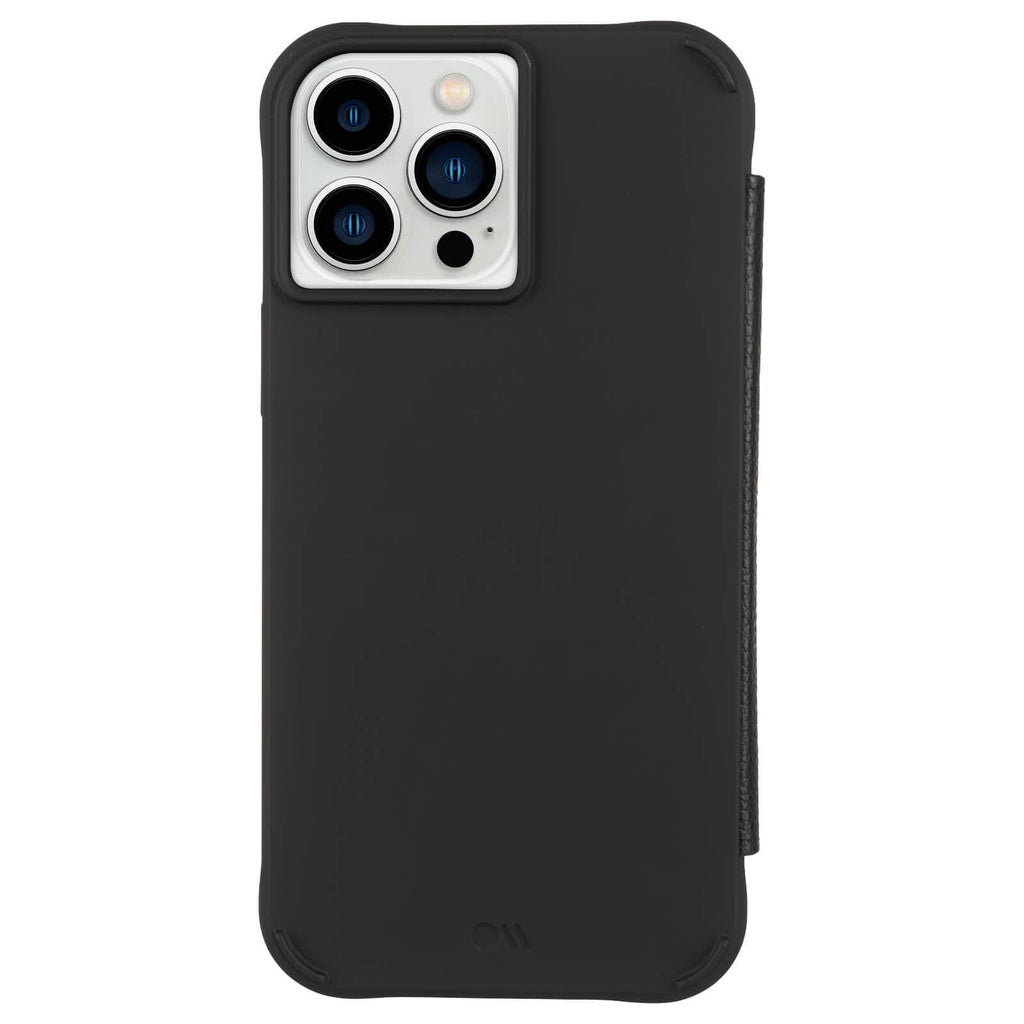 Custodia iPhone 14 Plus Portafoglio Farfalla Nera con Stand Video