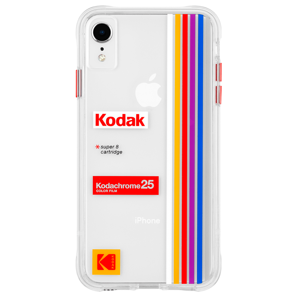 Kodak iPhone XR clear design case. color::Kodachrome Super 8
