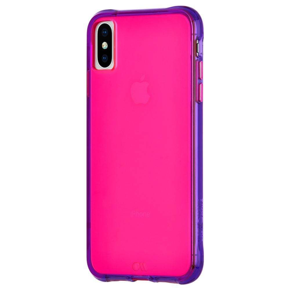 Neon pink case with purple sides. color::Pink Neon