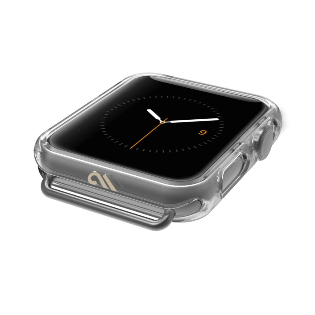 Thin and clear Apple Watch bumper. color::Clear