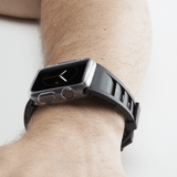 Watch bumper on male arm. color::Clear