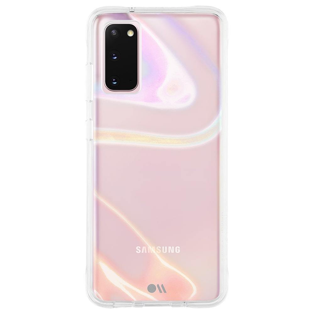 Soap Bubble on pink device. color::Soap Bubble