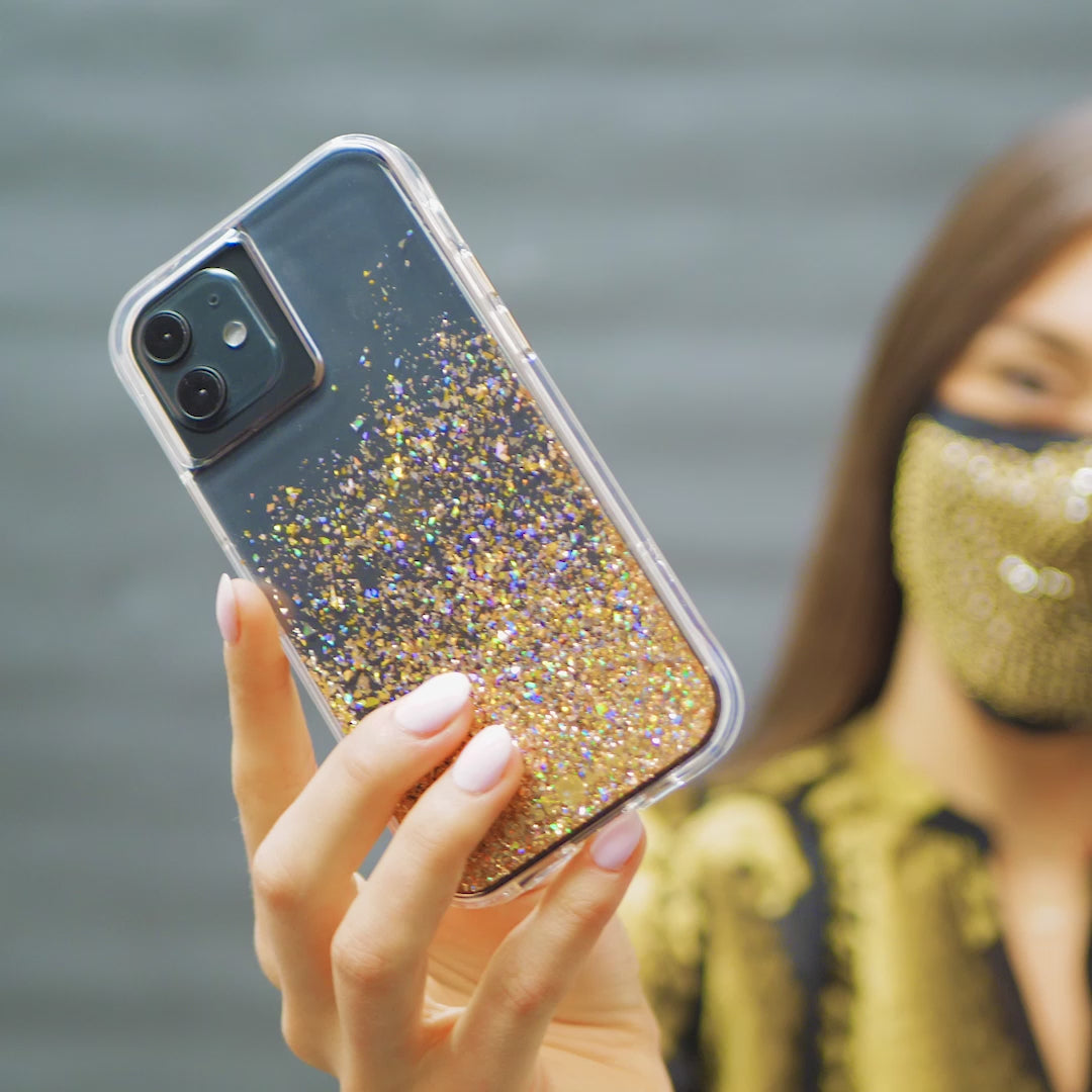 Twinkle Ombre Gold: Shimmering Case for iPhone 13 Pro | Case-Mate