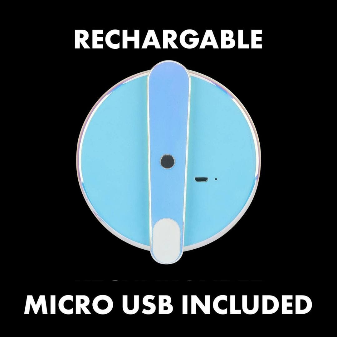 Rechargeable. Micro USB Included. color::Iridescent