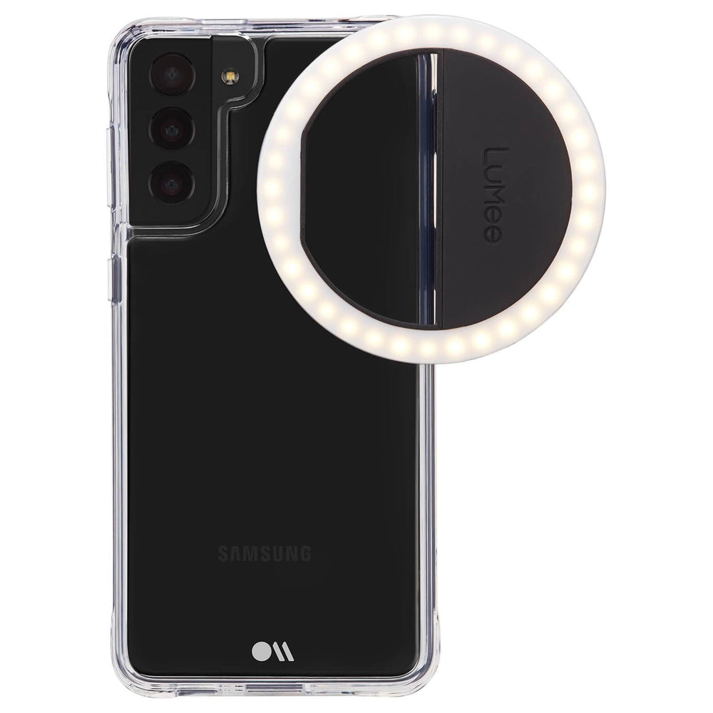 Black clip light on Samsung device for better lighting. color::Black