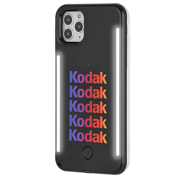 Light up iPhone 11 Pro case for better picture lighting. color::KODAK x LuMee