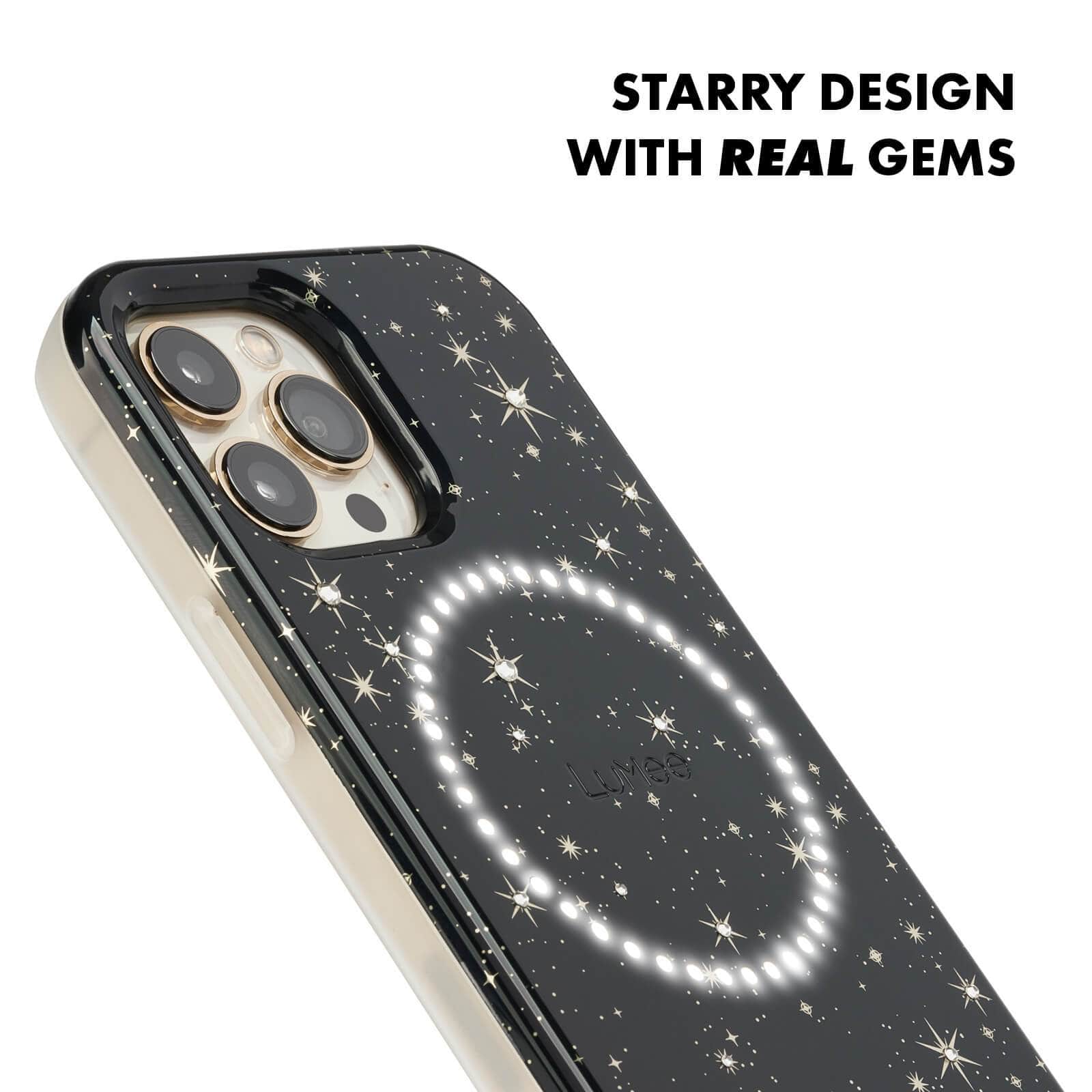 STARRY DESIGN WITH REAL GEMS COLOR::STARS & GEMS