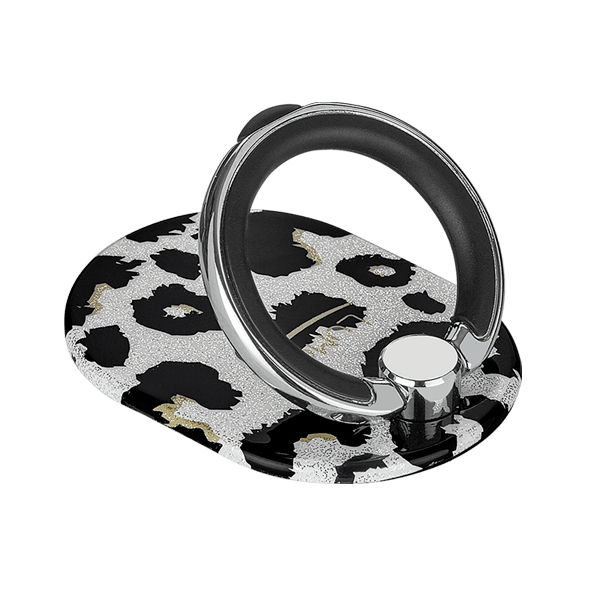 Leopard Glitter Ring Phone Grip