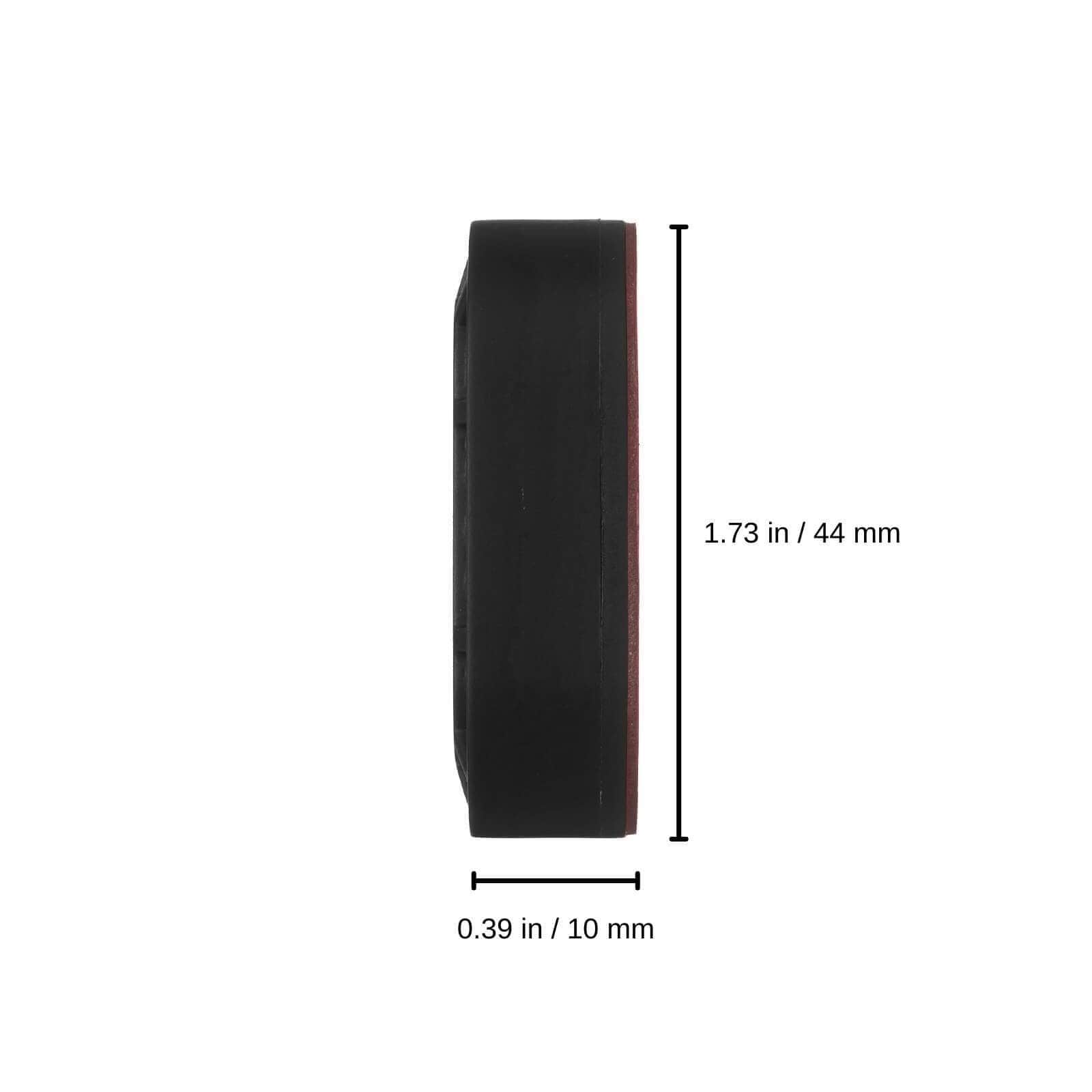 0.39 inches / 10 mm x 1.73 in / 44 mm color::Black