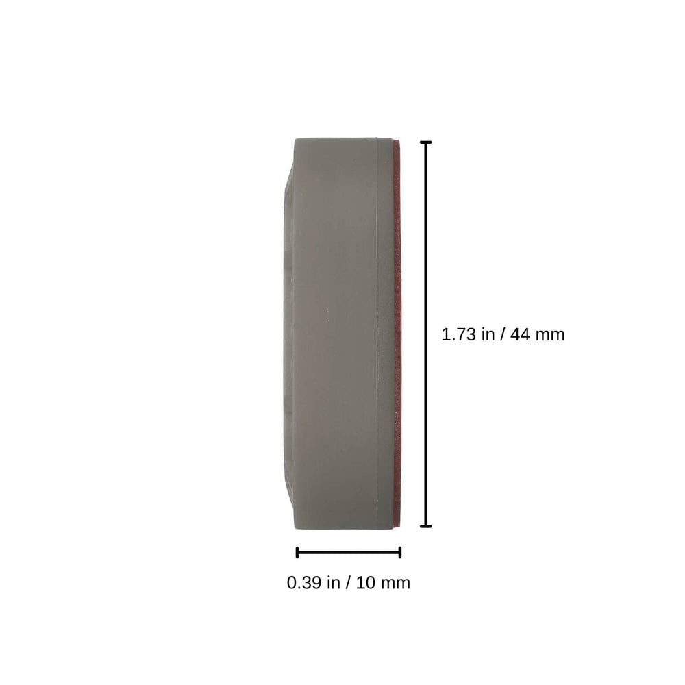 0.39 in / 10 mm x 1.73 / 44 mm color::Gray