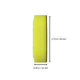 0.39 in / 10 mm x 1.73 in / 44 mm color::Hi-Vis Yellow
