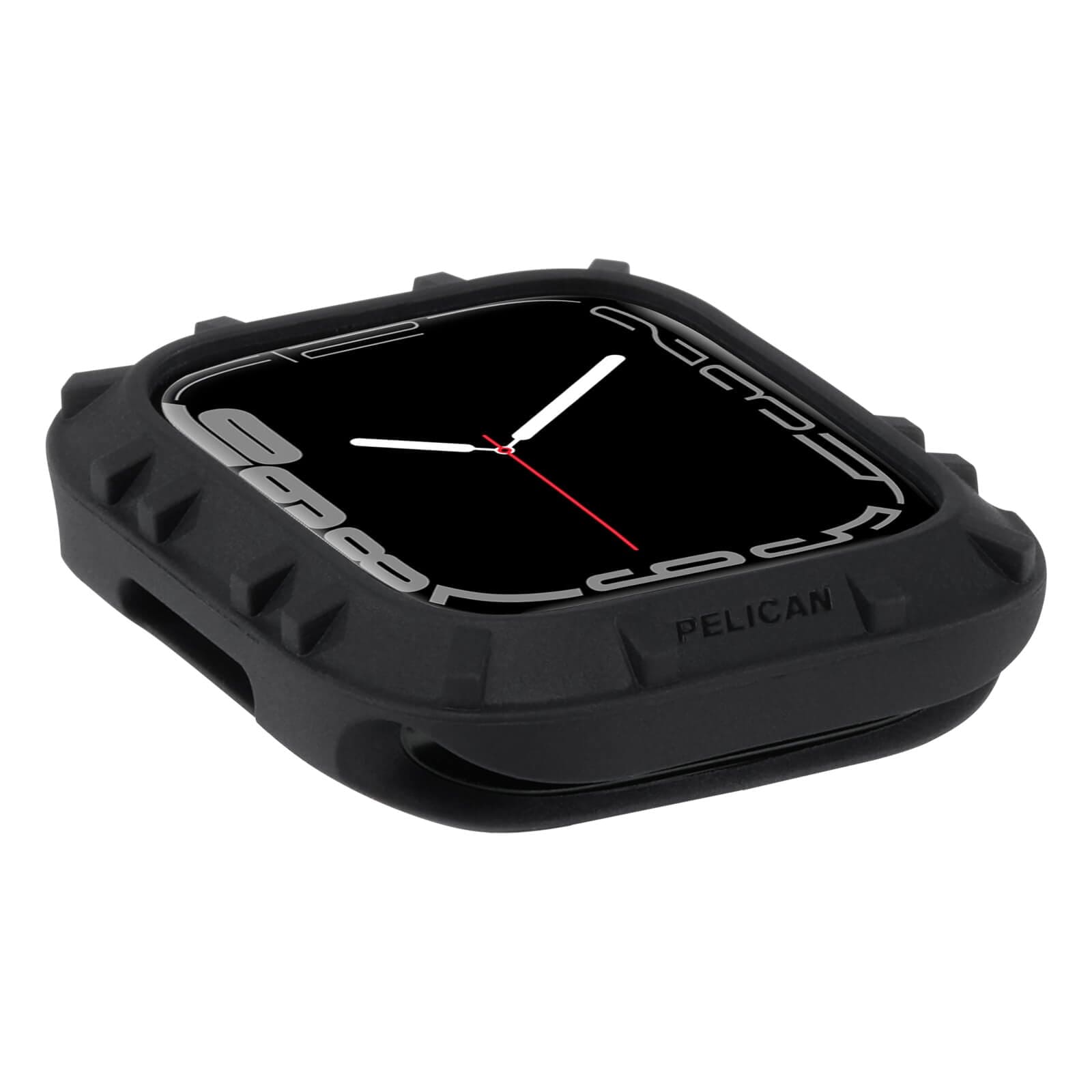 Black silicon watch bumper. color::Black