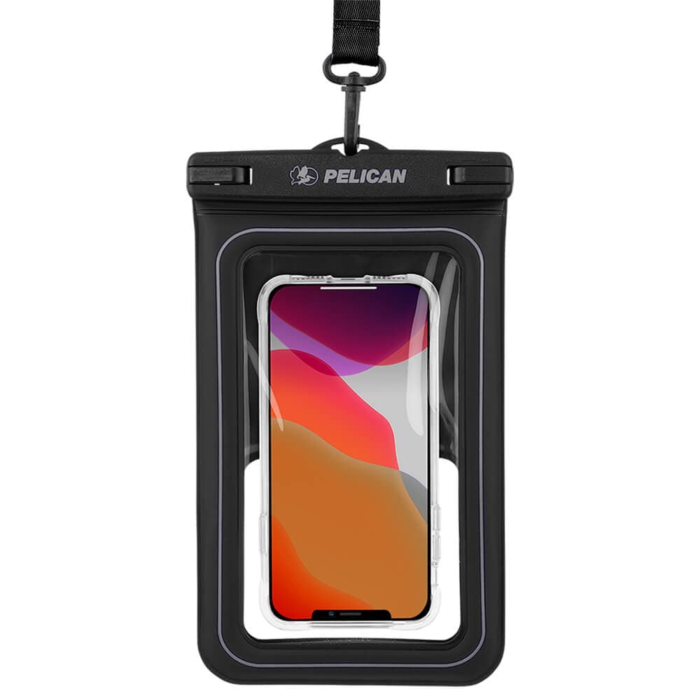 Front of pouch with clear pocket. Color::Stealth Black
