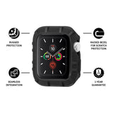 Features Rugged Protection, Seamless Integration, Raised Bezel for Scratch Protection, 1 year guarantee. color::Black