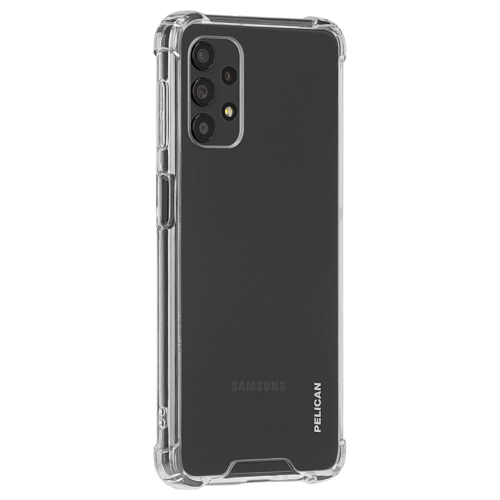 Clear, protective Pelican case for Galaxy A 32 5G. color::Clear