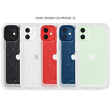 Case shown on iPhone 12. color::Sparkle
