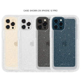 Case shown on iPhone 12 Pro. color::Sparkle