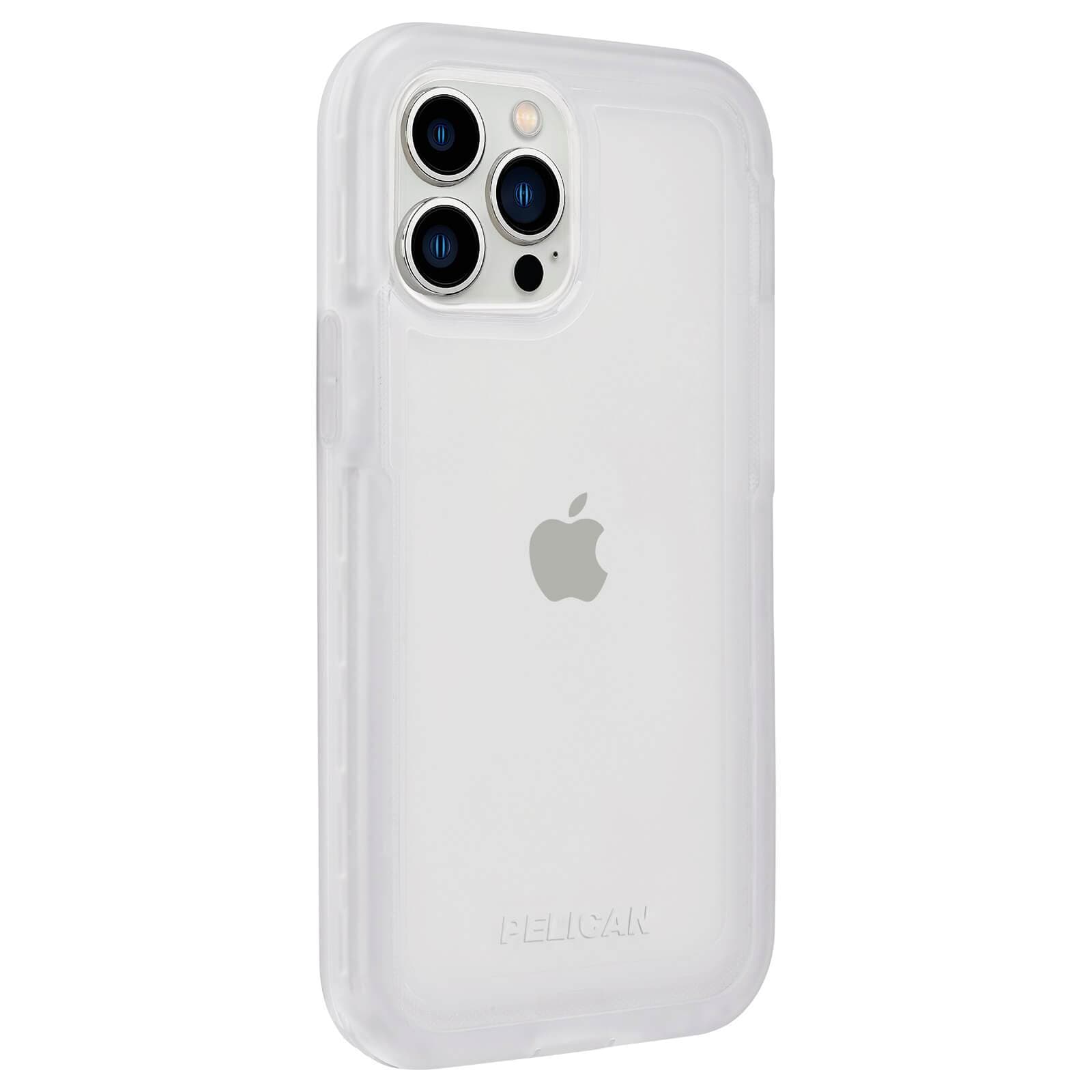 Clear, protective Pelican case for iPhone 13 Pro color::Clear