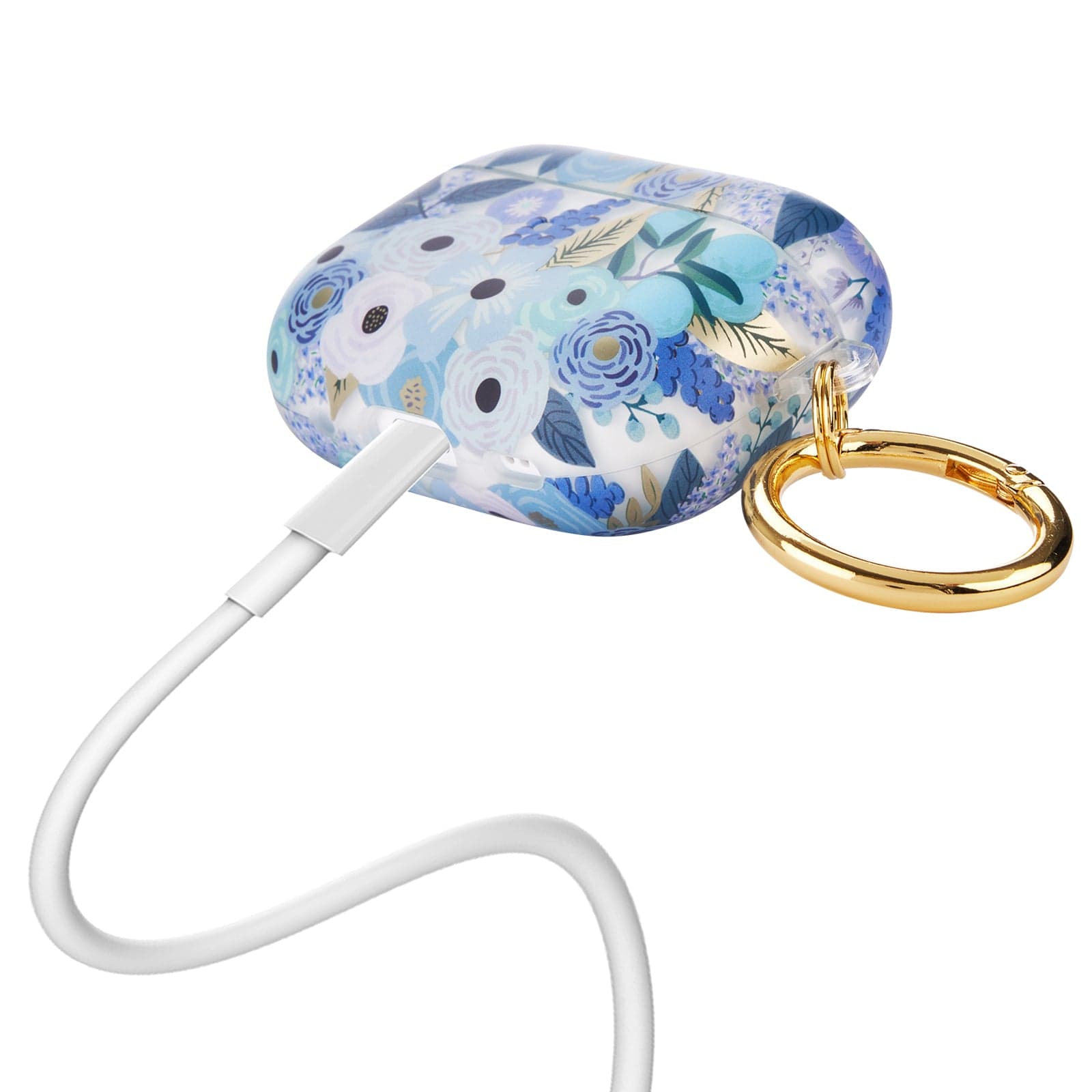 Rifle Paper Co - Clip Ring for Apple AirTag - Garden Party Blue