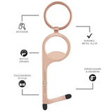 Features Keychain, Bottle Opener, Touchscreen stylus, Durable Metal Alloy, Opens Doors and Drawers. color::Multicolor